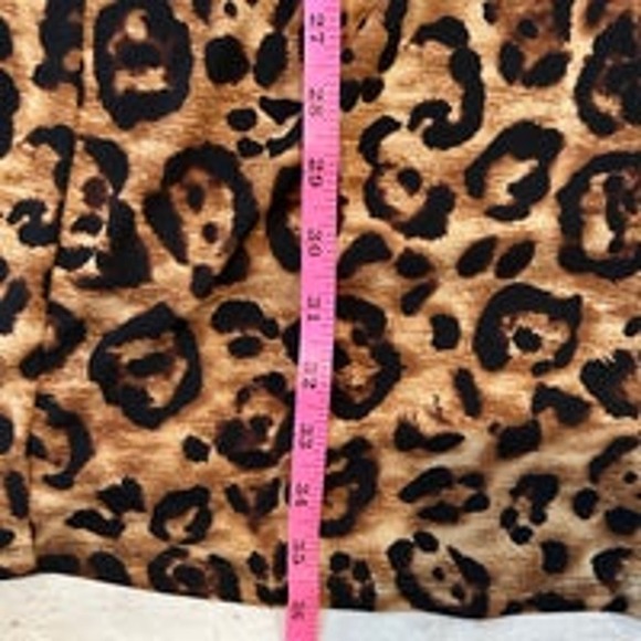 INC International Concepts Cheetah Business Dress Button Down in Front Sz Small - Picture 9 of 9